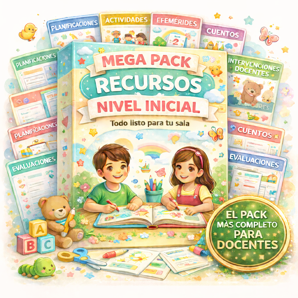 Mega pack de recursos para docentes de nivel inicial 🌈