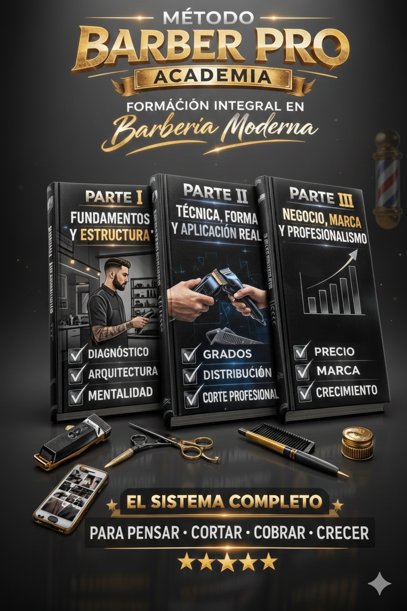 Método Barber Pro + Colorimetría – Formación Profesional en Barbería Avanzada