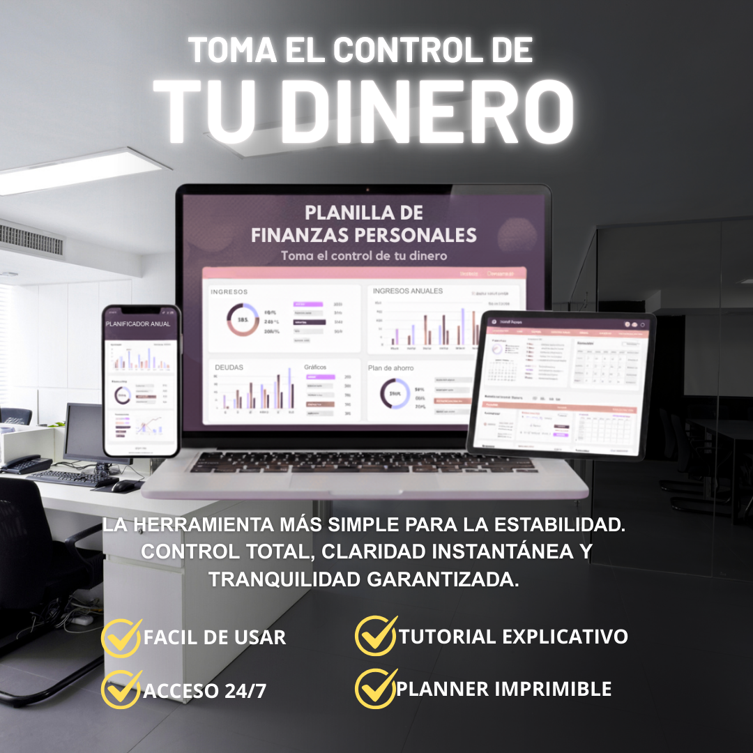 Pack Completo: Plantilla de Finanzas Personales + Diario de Prioridades